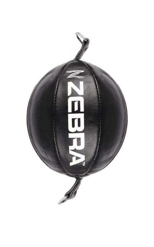 Double End Ball, ZEBRA, leather, black