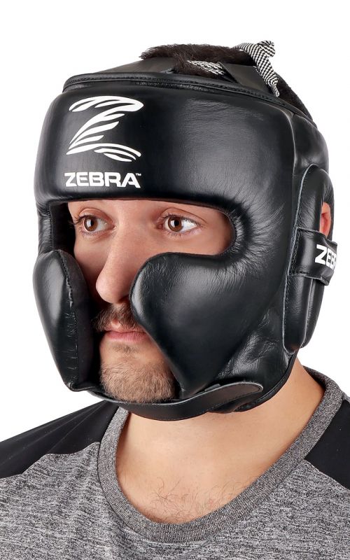 Head Guard, ZEBRA Sparring, leather