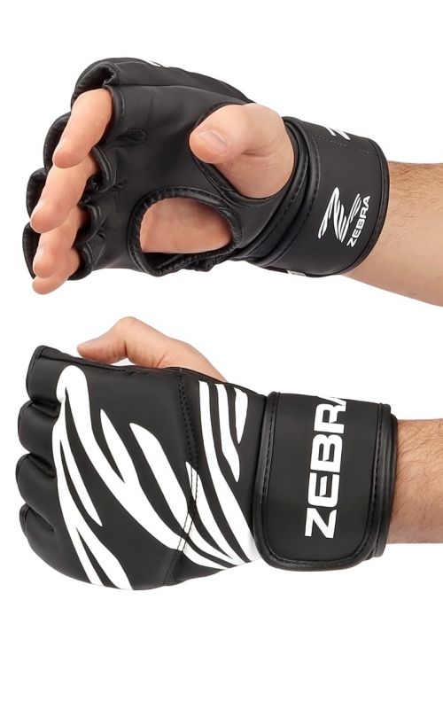 MMA Handschuhe, ZEBRA, PU