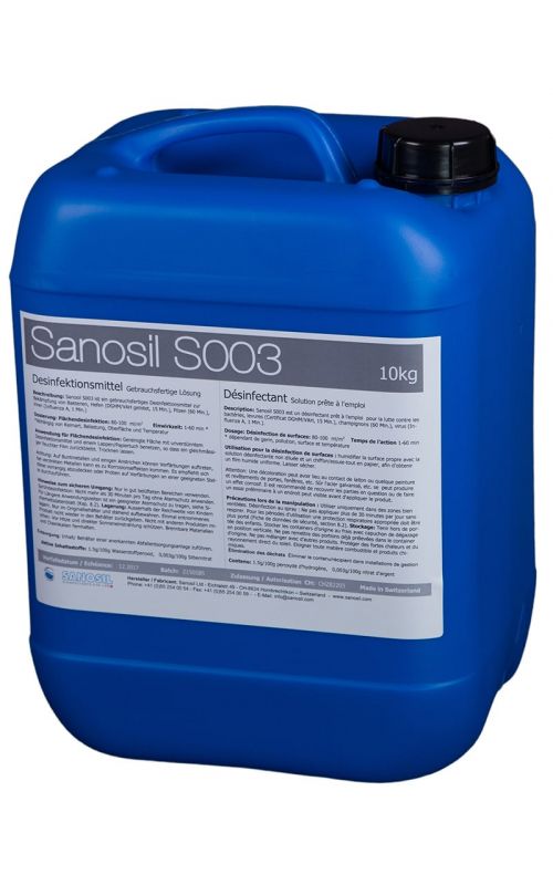 Flächen-Desinfektionsmittel, Sanosil S003, 10 KG