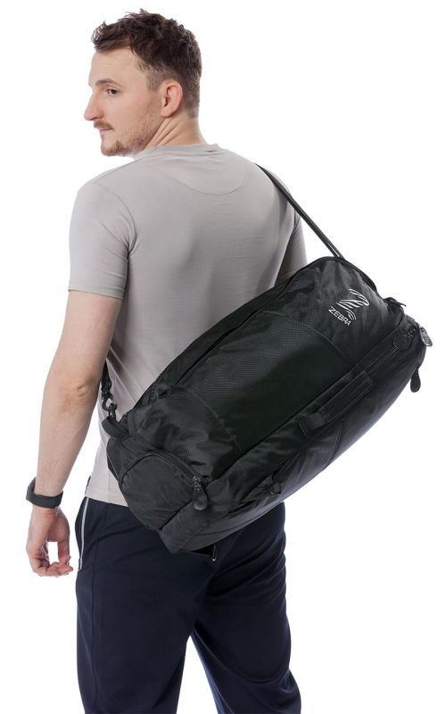 Sports Bag, ZEBRA Combi, black